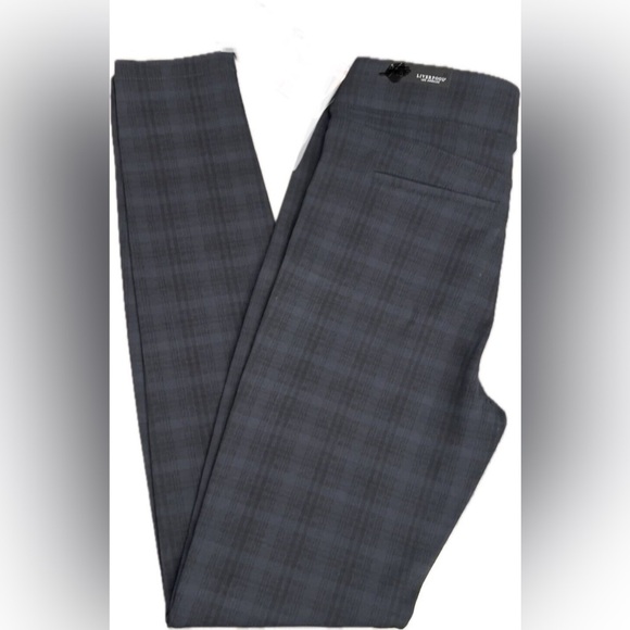 Liverpool Los Angeles Pull On Leggings in Size 8/29 in Night Sky Blue Plaid - Picture 2 of 9